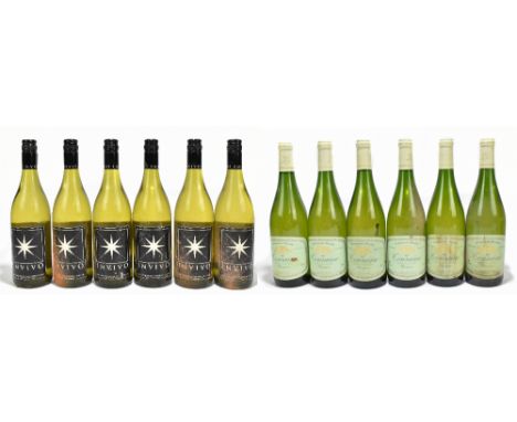 NEW ZEALAND; six bottles of Invivo, Sauvigon Blanc white wine, 2009, with six bottles of Touraine Sauvignon Blanc 2007 (12).
