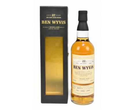 WHISKY; a single bottle of Ben Wyvis 'The Final Resurrection' 1972 Aged 27 Years Single Highland Malt Scotch Whisky, Bottle N