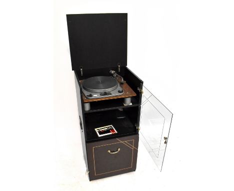 GARRARD; a model 301 turntable, number 51400/4, with manual which is supplied for motor number 11496, in an associated hi-fi 