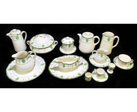ROYAL DOULTON; a large quantity of 'Countess' dinner and tea ware including dinner plates, circular tureen and cover, butter 
