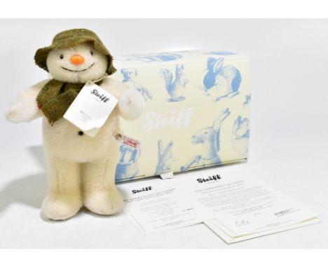 STEIFF; a limited edition The Snowman teddy bear, number 379, with certificate.