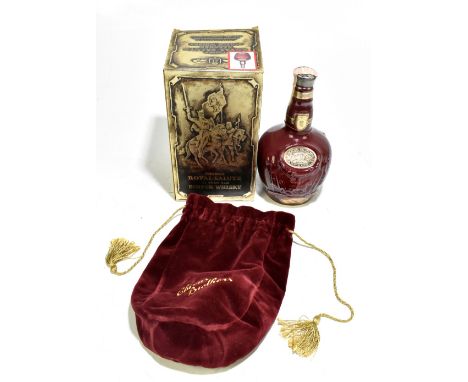 WHISKY; a boxed single bottle of 75cl Chivas Bros Ltd Royal Salute Scotch Whisky presented in a Wade bottle.Additional Inform