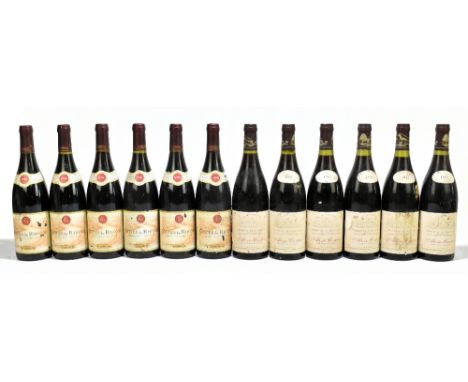 FRANCE; twelve bottles of mixed red wine, comprising six bottles of E. Guigal Cotes-du-Rhone, Cuvee Philipson 1998 and six bo