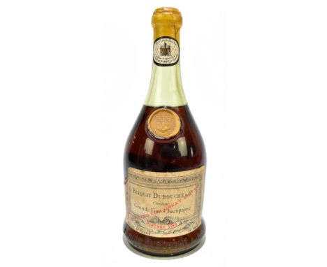 COGNAC; a rare bottle of Bisquit Dubouche &amp; Co Cognac Grande Fine Champagne, vintage 1914.Additional InformationLabel is 