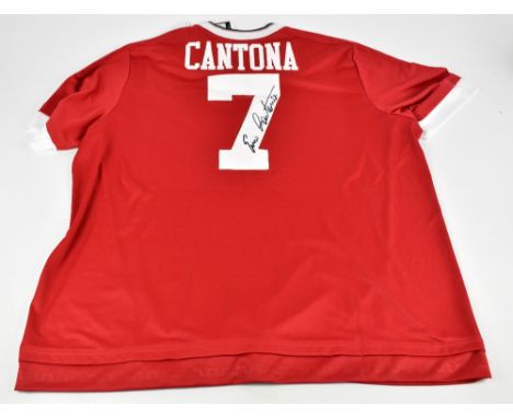 ERIC CANTONA; an Adidas Manchester United 2015 home shirt, signed ‘Eric Cantona’ to reverse, size 2XL.
Additional Information
