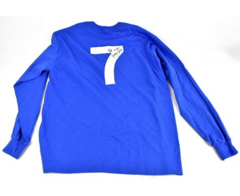 GEORGE BEST; a retro reproduction 1968 Manchester United shirt, signed to reverse.
Additional InformationCreasing and light g