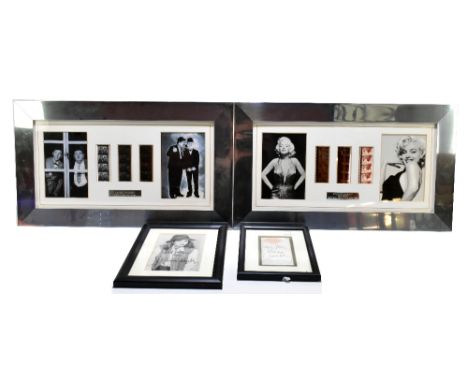 VINTAGE FILM; a montage relating to Laurel and Hardy including original vintage film footage, beside reproduced photographs o