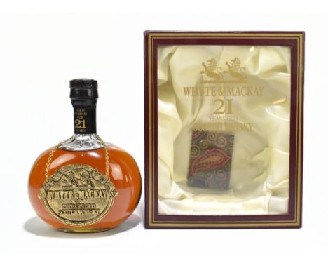 WHISKY; a bottle of Whyte &amp; Mackay 21 years old Scotch Whisky, in presentation case and with certificate.Additional Infor