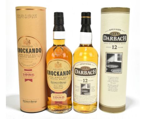 WHISKY; two bottles of Single Malt Scotch Whisky comprising Knockando distilled in 1985 and Glen Barbach aged 12 years, both 