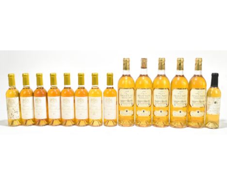 FRANCE; five bottles of Domaine de Grange Neuve Monbazillac dessert wine, 2005, 750ml, with eight half bottles Château Haut-M