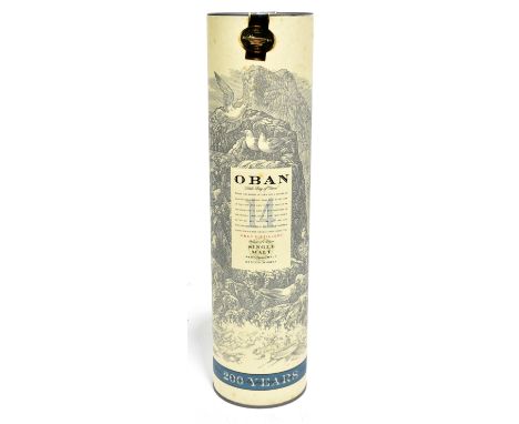 WHISKY; a single bottle of Oban Single Malt West Highland Scotch Whisky aged 14 years, special anniversary edition 1794-1994,
