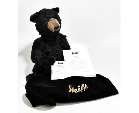 STEIFF; a limited edition Winnipeg teddy bear, number 499, with original sack and certificate.Additional InformationHeight 44