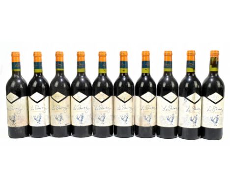 FRANCE; ten bottles of Vin De Pays D'Oc Le Shiraz (Veritable) red wine, 2003 (10).


PLEASE NOTE: These items are loose and w