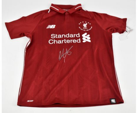 TRENT ALEXANDER-ARNOLD; a New Balance Liverpool 2018-19 season six time Premier League winners home shirt, signed to front, s