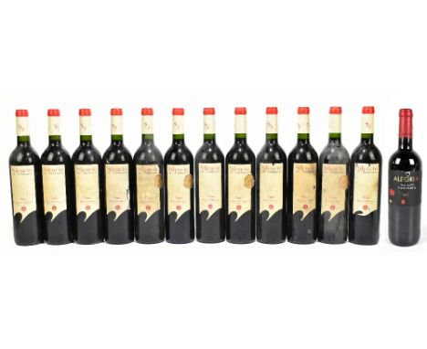 SPAIN; twelve bottles of Silencio de Valdiruela Ribera Del Duero Tinto red wine, together with a bottle of Alegria Carinena 2