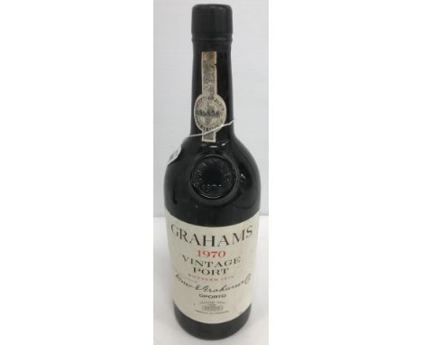 A bottle of Graham's Vintage Port 1970 (bottled 1972)