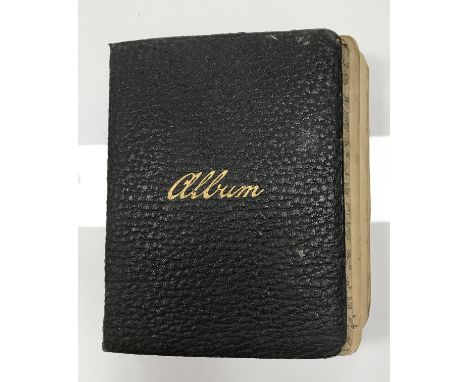 An early 20th Century autograph book fully annotated with various watercolour studies, circa 1914-1922, with many various per