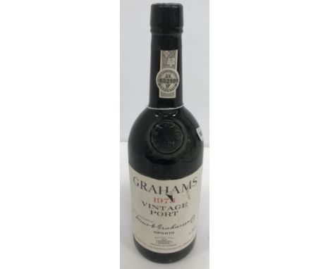 One bottle of Graham's Vintage Port 1975