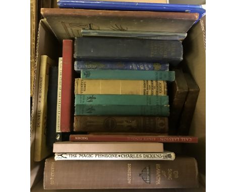 A box of children's and other illustrative books to include EVIE LUCAS "Swollen headed Willliam" (after the German!), illustr