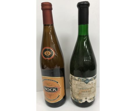 Two boxes of mixed wines and spirits including three bottles Gordon's Sloe Gin, one bottle Cinzano Bianco, one bottle Chablis
