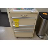 Lot - (2) Rolling Cabinets with Contents