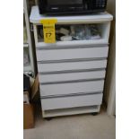 Rolling Cabinet with Supplies