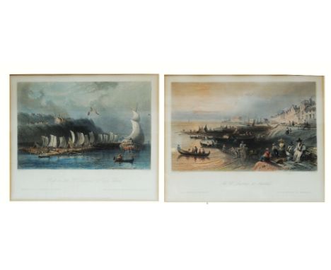J COUSENS ENGRAVER (AND OTHERS) AFTER WILLIAM HENRY BARTLETT. A group of 18 coloured engravings of Canadian Scenes c1840, 16 
