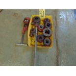 LOT OF HAND PIPE THREADERS, RIDGID, w/dies (Location: 2033 SW 22nd Street, Oklahoma City, OK 73108)