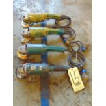 LOT OF ELECTRIC DISC GRINDERS (4), MAKITA 4-1/2" (Location: 2033 SW 22nd Street, Oklahoma City, OK