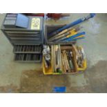LOT CONSISTING OF: assorted drill index boxes & drills (Location: 2033 SW 22nd Street, Oklahoma
