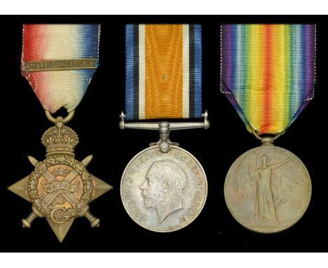 Three: Private J. Machin, 17th Lancers and Guards Machine Gun Regiment  1914 Star, with clasp (5882 Pte. J. Machin. 17/Lrs:);