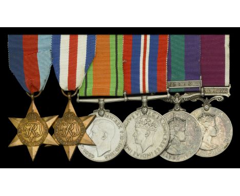 Six: Staff Sergeant R. C. Meaden, Royal Electrical and Mechanical Engineers  1939-45 Star; France and Germany Star; Defence a