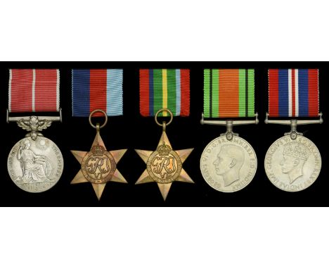 A Second War B.E.M. group of five awarded to Corporal W. H. Rumsey, Royal Air Force Volunteer Reserve  British Empire Medal, 