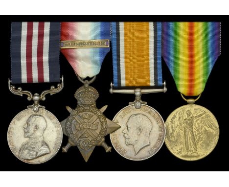 A Great War ‘Battle of the Somme’ M.M. group of four awarded to Sergeant C. S. Flack, 3rd Battalion, Worcestershire Regiment 