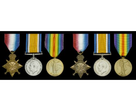 Three: Trimmer D. Knights, Royal Naval Reserve 1914-15 Star (T.S. 722. D. Knights. Tr., R.N.R.); British War and Victory Meda