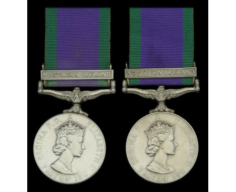 General Service 1962-2007, 1 clasp, Northern Ireland (2) (24645733 Cfn M J Jackson REME; 24802281 Cfn G K Pilling REME) gener