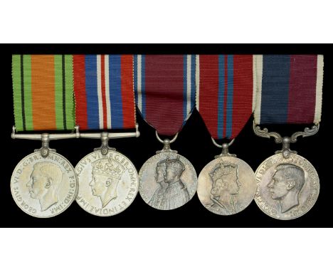 Five: Flight Sergeant R. H. Flintham, Royal Air Force  Defence and War Medals 1939-45; Jubilee 1935; Coronation 1953, unnamed
