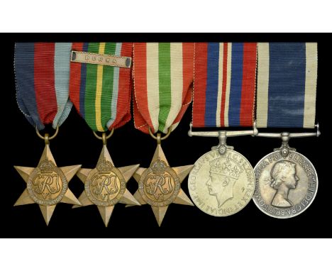 Five: Petty Officer Cook K. W. G. Childs, Royal Navy  1939-45 Star; Pacific Star, 1 clasp, Burma; Italy Star; War Medal 1939-