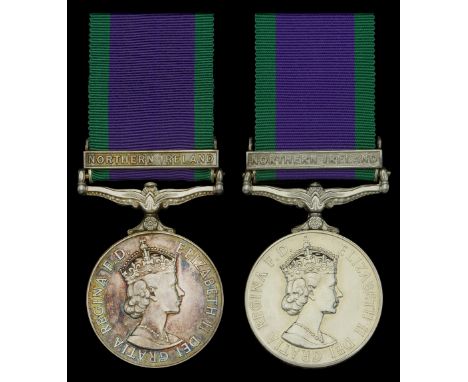 General Service 1962-2007, 1 clasp, Northern Ireland (2) (24126293 Cfn. R. Elder REME.; 24497503 Cpl G M Sherlock REME) both 