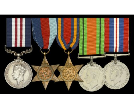 A fine Second War ‘Burma operations’ M.M. group of five awarded to Company Quarter-Master Sergeant Thomas Hutchinson, King’s 