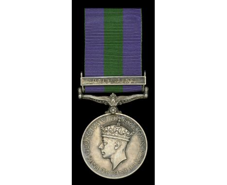 General Service 1918-62, 1 clasp, Palestine (4342592 Pte. R. W. Willis. E. York. R.) good very fine £80-£100  ---  Robert Wil