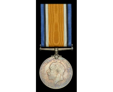 British War Medal 1914-20 (W. Hamilton.) in named card box of issue, extremely fine, scarce to unit £50-£70  ---  William Ham