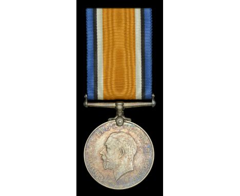 British War Medal 1914-20 (W. Hamilton.) in named card box of issue, extremely fine, scarce to unit £50-£70  ---  William Ham