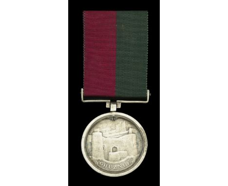 Ghuznee 1839 (P. Swift 4th L.D. July 1839) contemporary engraved naming to edge, fitted with replacement silver bar suspensio