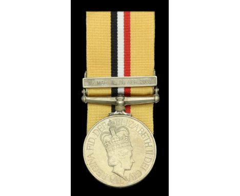 Iraq 2003-11, 1 clasp, 19 Mar to 28 Apr 2003 (25111998 Cfn R J Sharples REME) mounted as originally worn, good very fine £100