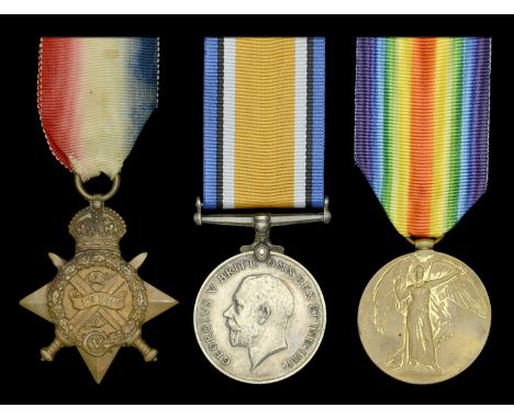 Three: Private E. G. Foster, Bedfordshire Regiment  1914 Star (9160 Pte. E. G. Foster. 2/Bedf: R.); British War and Victory M