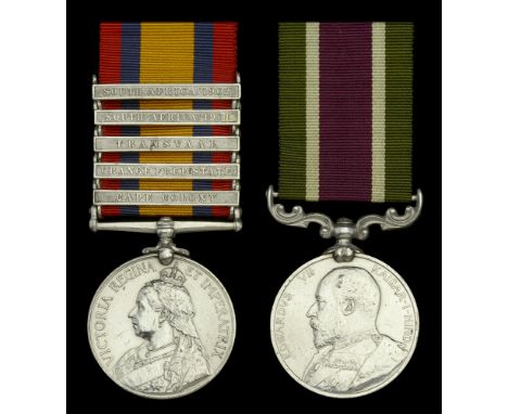 Pair: Driver G. Wilkinson, Royal Field Artillery  Queen’s South Africa 1899-1902, 5 clasps, Cape Colony, Orange Free State, T