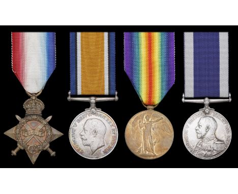 Four: Gunner R. Manktelow, Royal Marine Artillery   1914-15 Star (R.M.A. 8166, Gr. R. Manktelow); British War and Victory Med