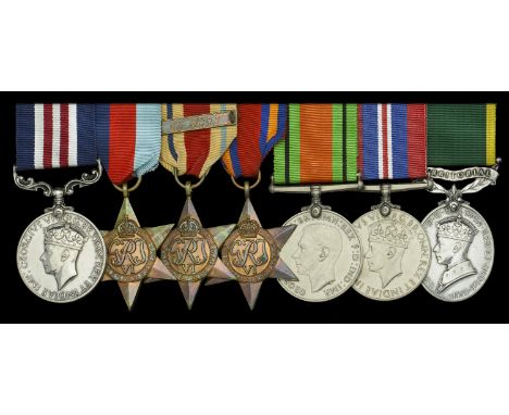 A fine Second World ‘Burma operations’ M.M. group of seven awarded to Corporal A. H. Ford, West Yorkshire Regiment, who, as a