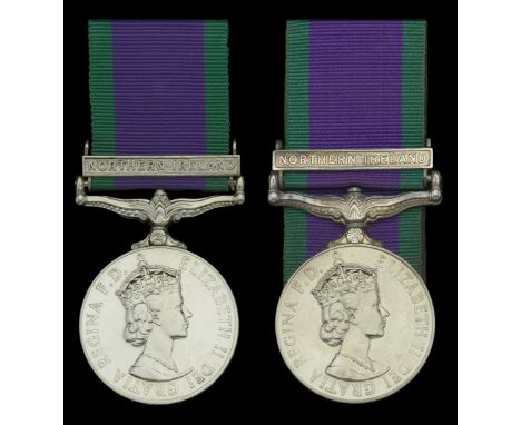 General Service 1962-2007, 1 clasp, Northern Ireland (2) (24657755 Sgt R G Evans REME; 24481515 Cpl R D Chinn REME) both moun